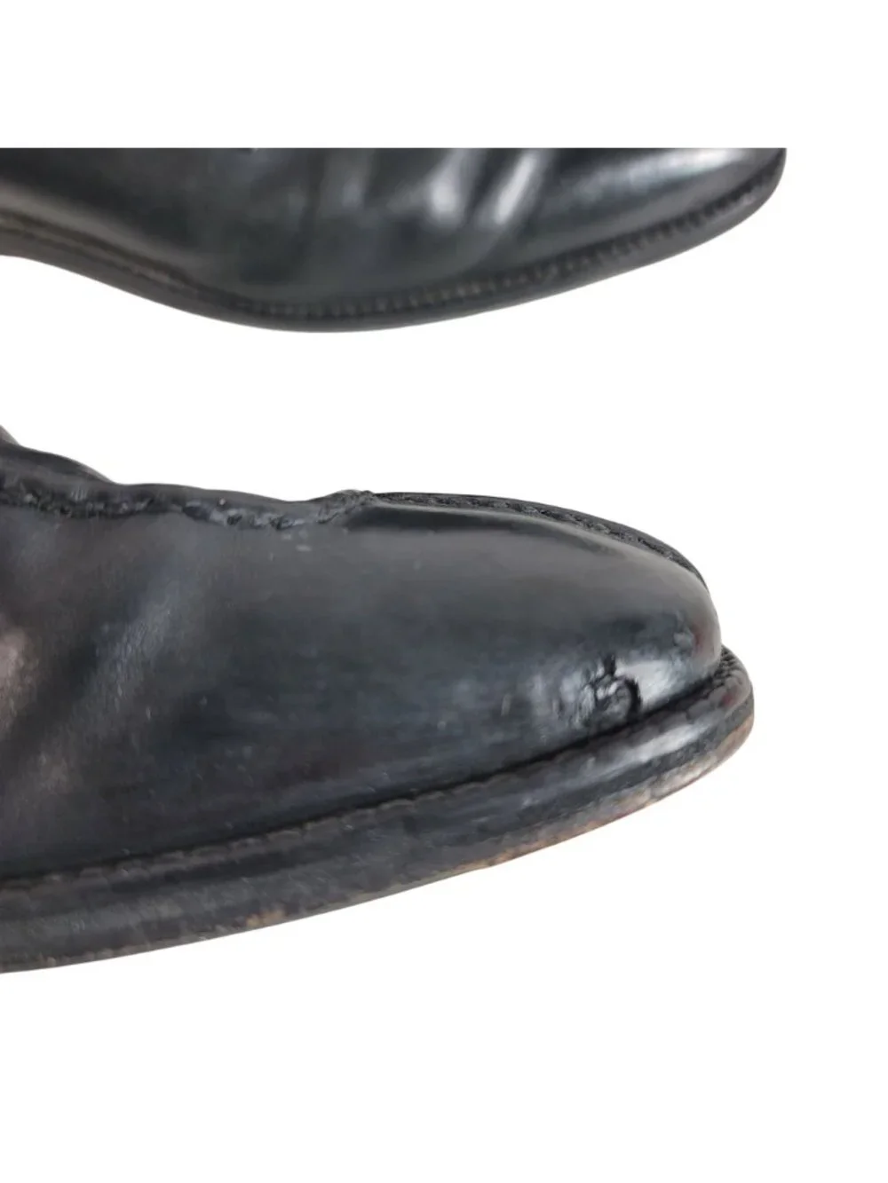Cole Haan Mens Leather Oxfords Dress Shoes Black Size 10M Lace Up #C01594